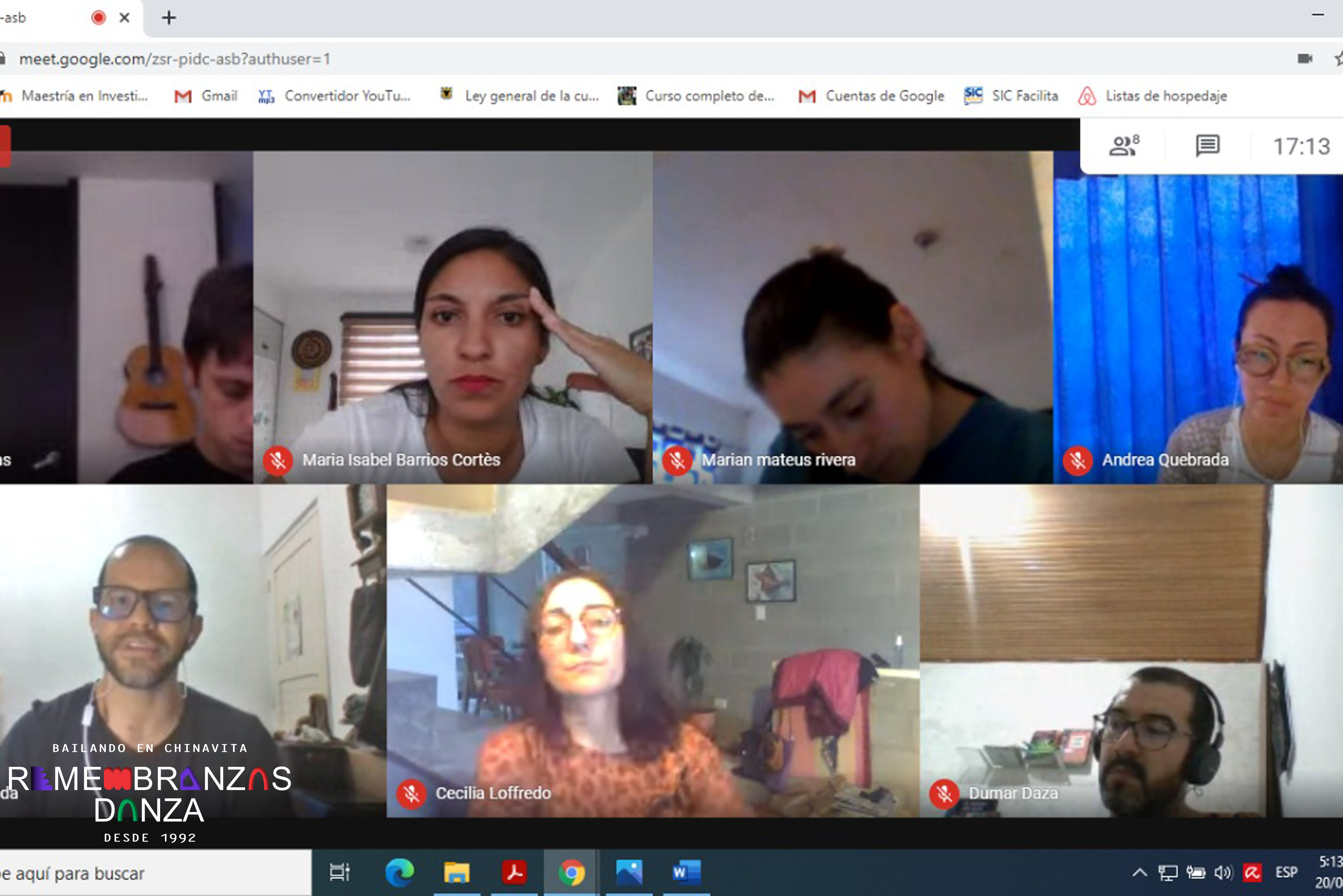 Remembranzas Danza: Escritura en Movimiento